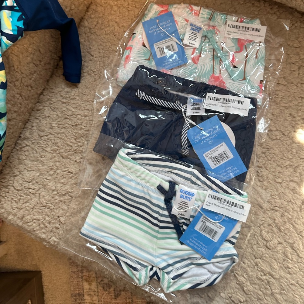 Rugged butts swim 3-6 months